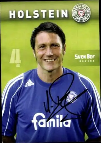 Autogrammkarte Fußballer Sven Boy, Holstein Kiel, Autogramm