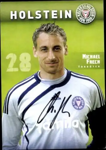 Autogrammkarte Fußballer Michael Frech, Holstein Kiel, Autogramm