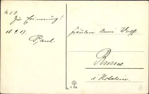 Ak Bauer mit Rindergespann im Ort