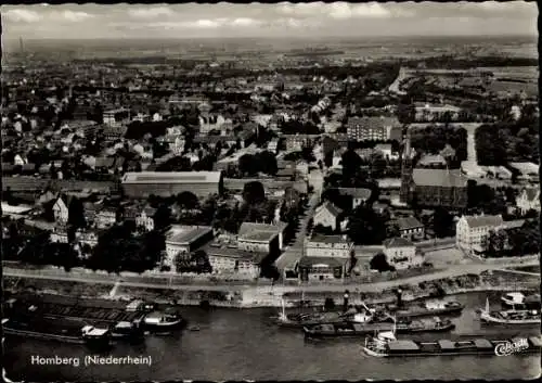 Ak Homberg am Rhein Duisburg im Ruhrgebiet, Luftbild