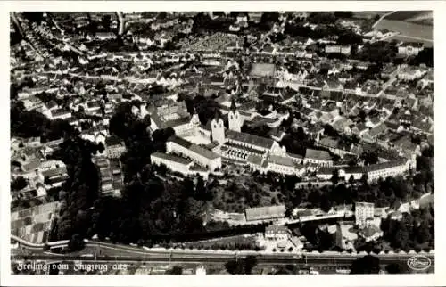 Ak Freising in Oberbayern, Fliegeraufnahme