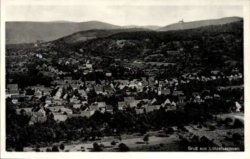 Ak Lützelsachsen Weinheim an der Bergstraße Baden, Luftbild