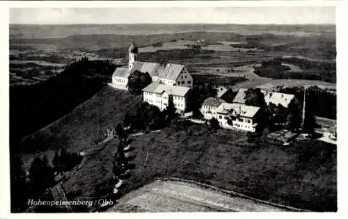 Ak Hohenpeißenberg Peißenberg Oberbayern, Fliegeraufnahme