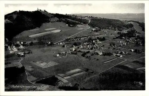 Ak Hohenpeißenberg Peißenberg Oberbayern, Fliegeraufnahme