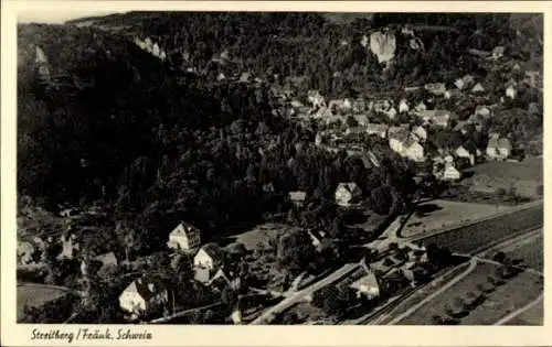 Ak Streitberg Wiesenttal Fränkische Schweiz, Fliegeraufnahme