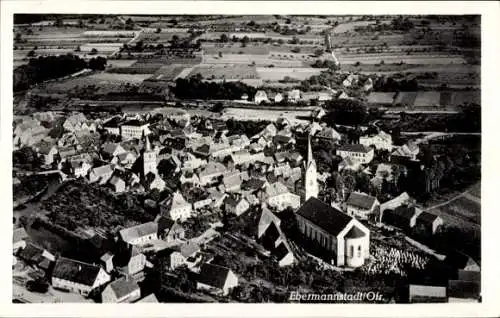 Ak Ebermannstadt in Oberfranken, Fliegeraufnahme