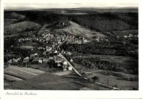 Ak Sternenfels in Württemberg, Fliegeraufnahme