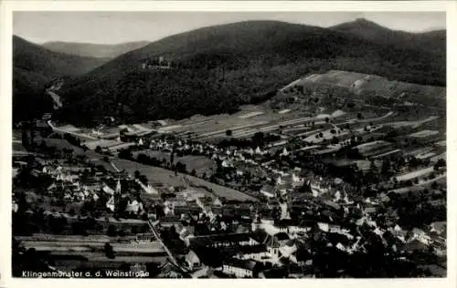 Ak Klingenmünster an der Weinstraße Pfalz, Fliegeraufnahme