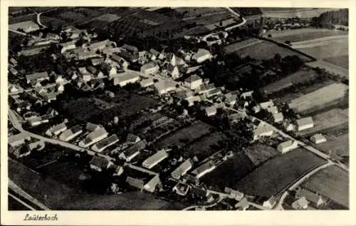 Ak Lauterbach Ebersbach Sachsen, Fliegeraufnahme