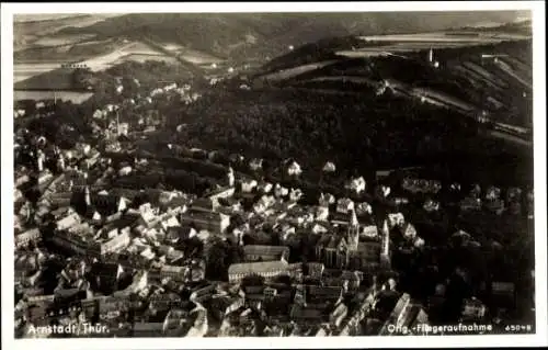 Ak Arnstadt in Thüringen, Fliegeraufnahme
