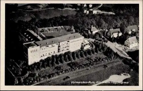 Ak Volmarstein Wetter an der Ruhr, Fliegeraufnahme, Klinik