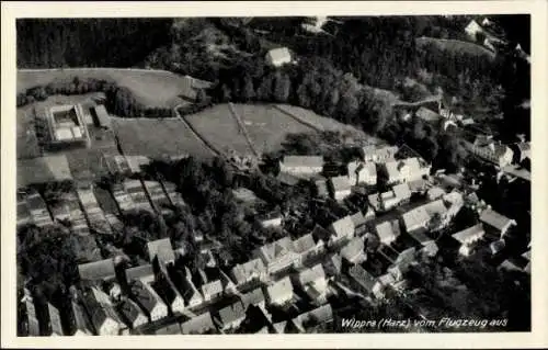 Ak Wippra Sangerhausen am Harz, Fliegeraufnahme