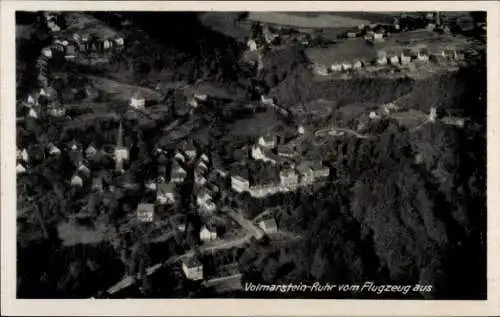 Ak Volmarstein Wetter an der Ruhr, Fliegeraufnahme
