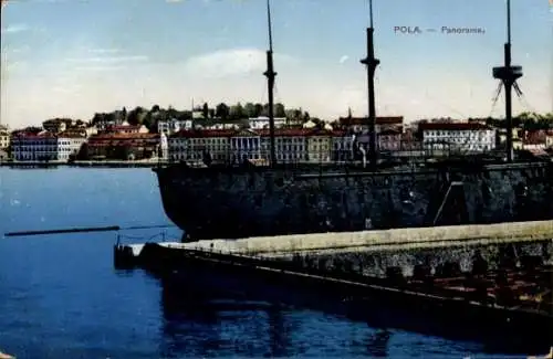 Ak Pola Pula Kroatien, Panorama