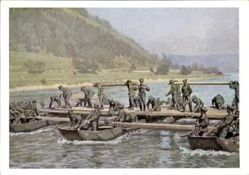 Künstler Ak Koch, L., Österreichs Bundesheer, Pioniere, Verlag d. Militärwissenschaftl. Mitteilungen