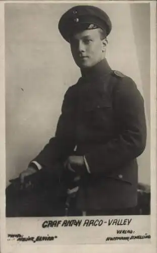 Ak Anton Graf von Arco auf Valley, Portrait