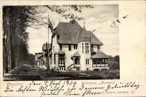 Studentika Ak Clausthal Zellerfeld im Oberharz, Korpshaus Montania
