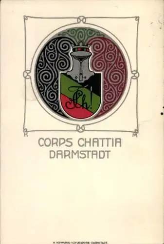 Studentika Ak Darmstadt, Corps Chattia, Wappen, WSC