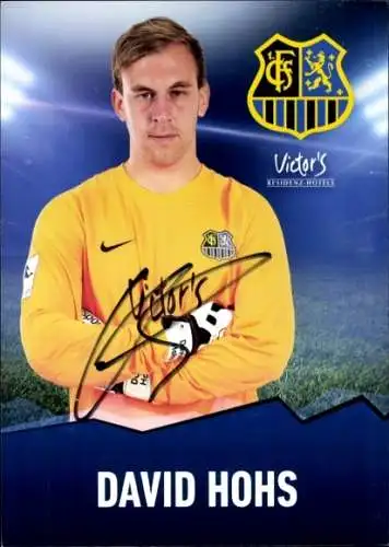 Autogrammkarte Fußballer David Hohs, 1. FC Saarbrücken, Autogramm
