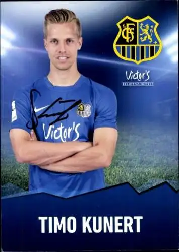 Autogrammkarte Fußballer Timo Kunert, 1. FC Saarbrücken, Autogramm
