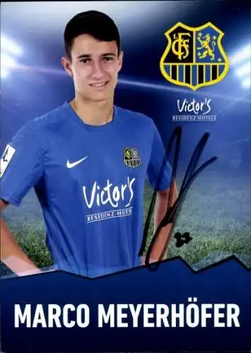 Autogrammkarte Fußballer Marco Meyerhöfer, 1. FC Saarbrücken, Autogramm