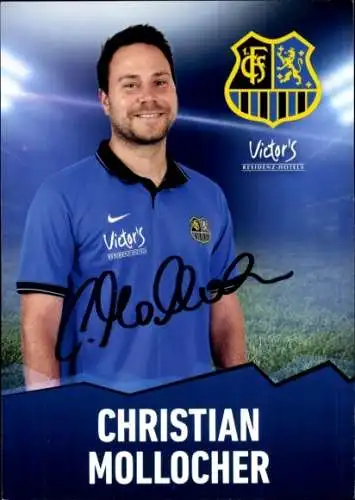 Autogrammkarte Fußballer Christian Mollocher, 1. FC Saarbrücken, Autogramm