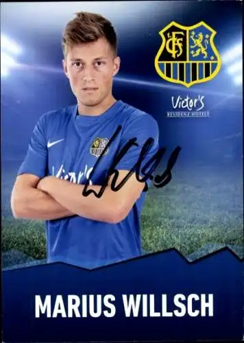 Autogrammkarte Fußballer Marius Willsch, 1. FC Saarbrücken, Autogramm