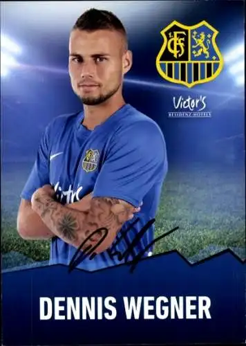 Autogrammkarte Fußballer Dennis Wegner, 1. FC Saarbrücken, Autogramm