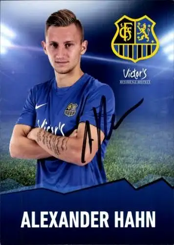 Autogrammkarte Fußballer Alexander Hahn, 1. FC Saarbrücken, Autogramm