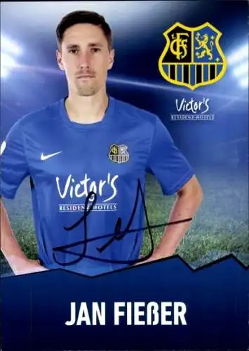 Autogrammkarte Fußballer Jan Fießer, 1. FC Saarbrücken, Autogramm