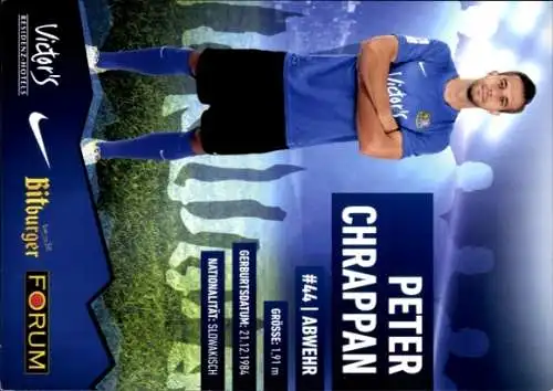 Autogrammkarte Fußballer Peter Chrappan, 1. FC Saarbrücken, Autogramm