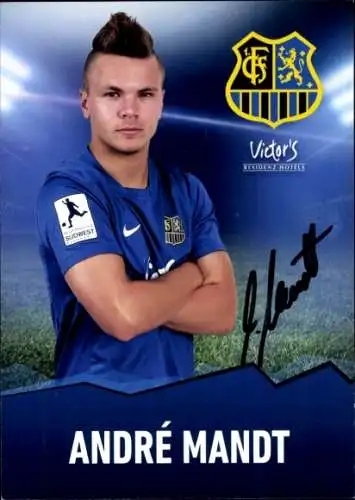 Autogrammkarte Fußballer André Mandt, 1. FC Saarbrücken, Autogramm