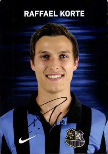 Autogrammkarte Fußballer Raffael Korte, 1. FC Saarbrücken, Autogramm