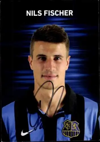Autogrammkarte Fußballer Nils Fischer, 1. FC Saarbrücken, Autogramm