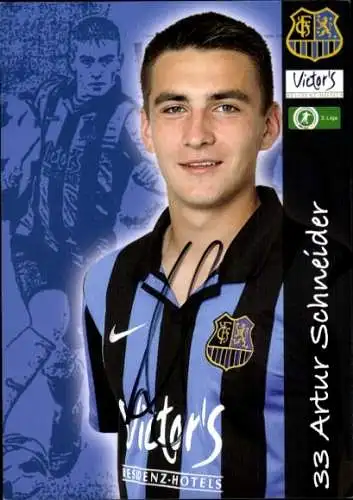 Autogrammkarte Fußballer Artur Schneider, 1. FC Saarbrücken, Autogramm