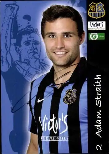 Autogrammkarte Fußballer Adam Straith, 1. FC Saarbrücken, Autogramm