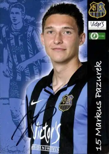 Autogrammkarte Fußballer Markus Pazurek, 1. FC Saarbrücken, Autogramm