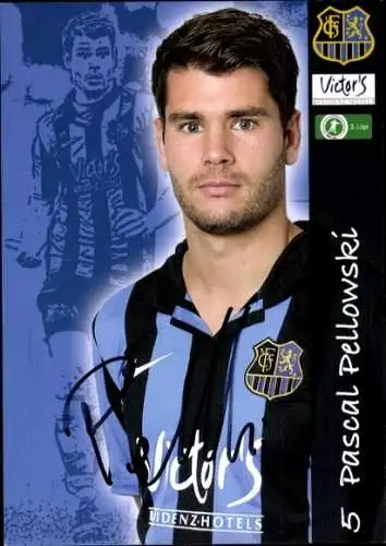 Autogrammkarte Fußballer Pascal Pellowski, 1. FC Saarbrücken, Autogramm