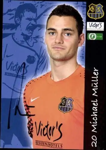 Autogrammkarte Fußballer Michael Müller, 1. FC Saarbrücken, Autogramm