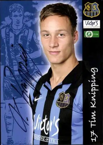 Autogrammkarte Fußballer Tim Knipping, 1. FC Saarbrücken, Autogramm