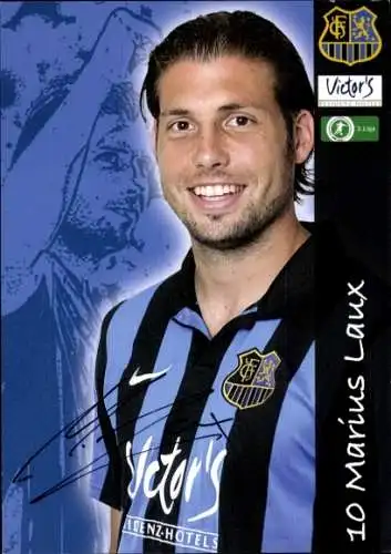 Autogrammkarte Fußballer Marius Laux, 1. FC Saarbrücken, Autogramm