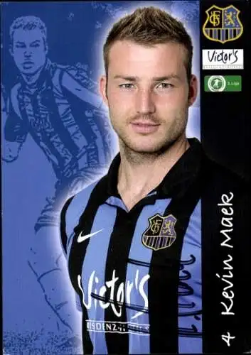 Autogrammkarte Fußballer Kevin Maek, 1. FC Saarbrücken, Autogramm