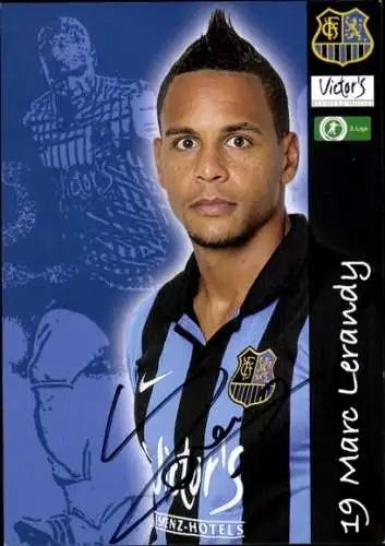 Autogrammkarte Fußballer Marc Lerandy, 1. FC Saarbrücken, Autogramm