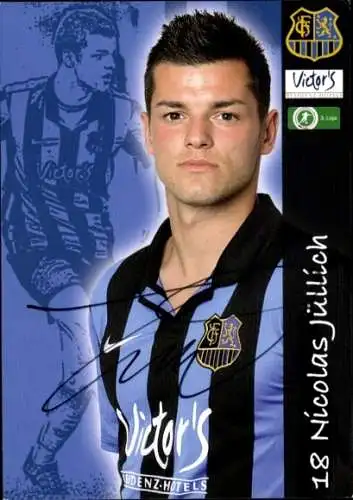 Autogrammkarte Fußballer Nicolas Jüllich, 1. FC Saarbrücken, Autogramm