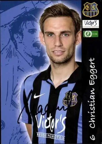 Autogrammkarte Fußballer Christian Eggert, 1. FC Saarbrücken, Autogramm