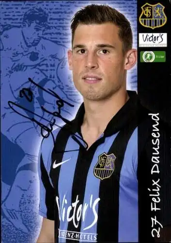 Autogrammkarte Fußballer Felix Dausend, 1. FC Saarbrücken, Autogramm