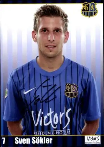 Autogrammkarte Fußballer Sven Sökler, 1. FC Saarbrücken, Autogramm