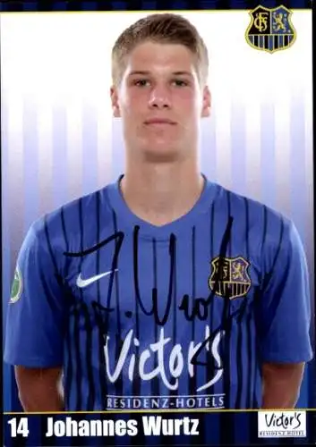 Autogrammkarte Fußballer Johannes Wurtz, 1. FC Saarbrücken, Autogramm