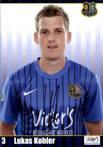 Autogrammkarte Fußballer Lukas Kohler, 1. FC Saarbrücken, Autogramm