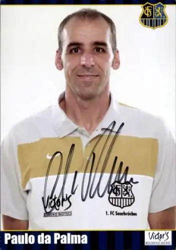 Autogrammkarte Physiotherapeut Paulo da Palma, 1. FC Saarbrücken, Autogramm